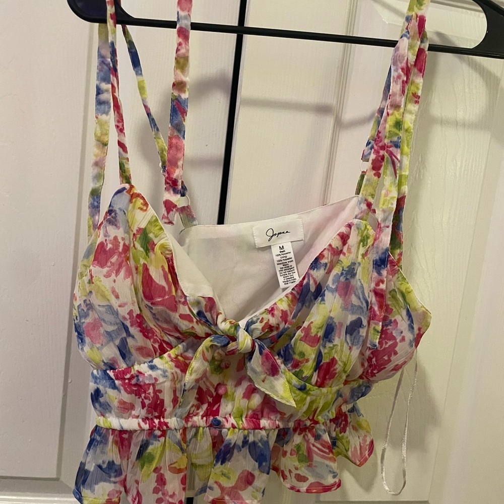 Floral Crop Tank